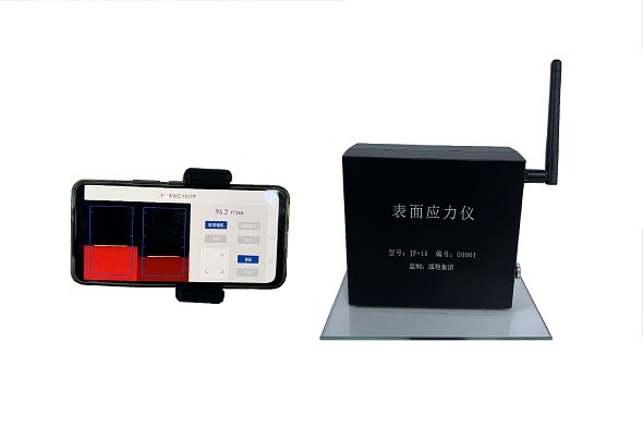 Official JF-1Wifi glass surface stress meter detail view